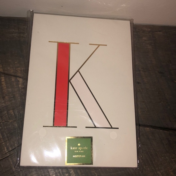 Kate Spade Personal Initial monogram Notepad